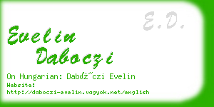 evelin daboczi business card